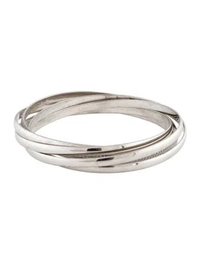 Pre-owned Tiffany & Co 18k 2.60ctw Diamond Paloma's Melody Rolling-bangle Bracelet, 7.75" In Multi