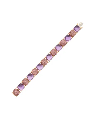 Tiffany & Co . 18k 52.50 Ct. Tw. Amethyst Sugar Stacks Bracelet (authentic Pre-loved) In Purple