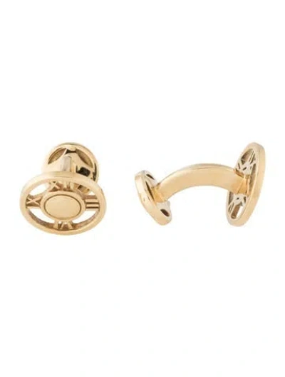 Pre-owned Tiffany & Co 18k Atlas Cufflinks In Multi