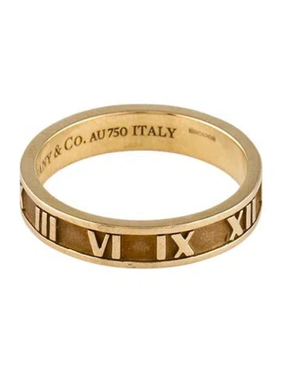 Pre-owned Tiffany & Co 18k Atlas Narrow Band In Multi