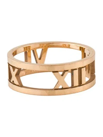 Pre-owned Tiffany & Co 18k Atlas Open Ring In Multi