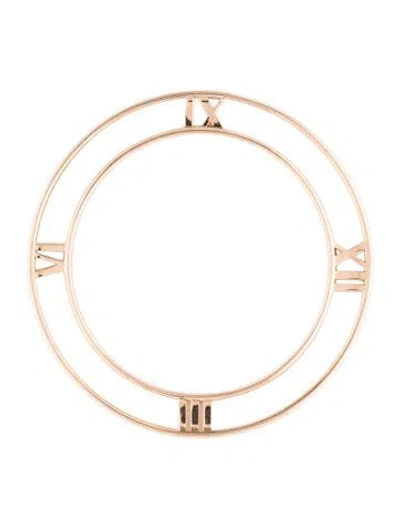 Pre-owned Tiffany & Co 18k Atlas Pendant Bangle Bracelet In Multi