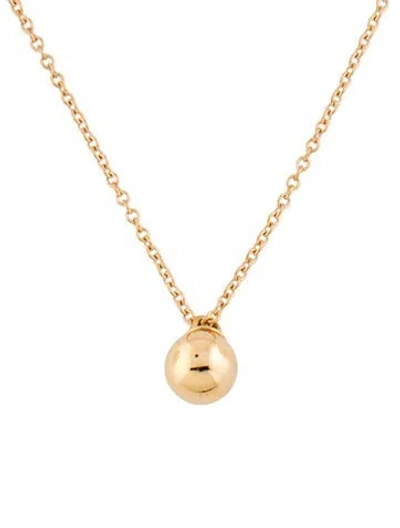Pre-owned Tiffany & Co 18k Ball Pendant Necklace In Multi