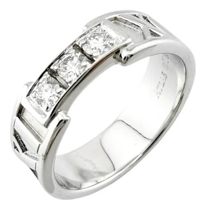 Pre-owned Tiffany & Co (18k) Band Ring () In White