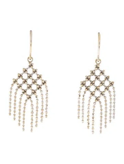 Pre-owned Tiffany & Co . 18k Beaded Drop Earrings In Multi