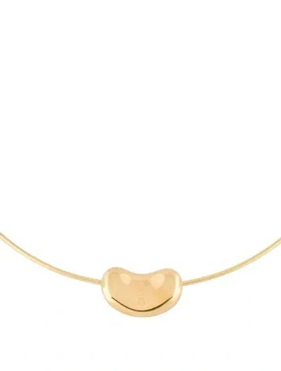 Pre-owned Tiffany & Co 18k Bean Design Wire Necklace In Multi