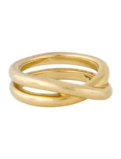 Pre-owned Tiffany & Co 18k Crossover Band In Multi