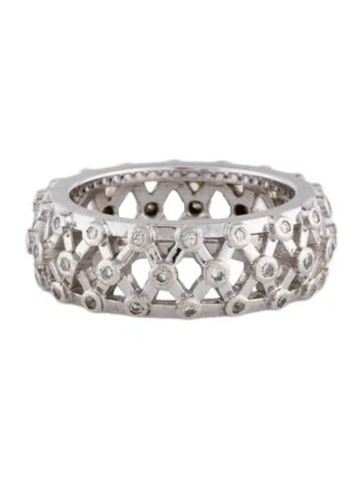 Pre-owned Tiffany & Co 18k Diamond Band In Multi