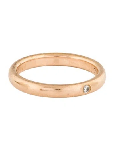 Pre-owned Tiffany & Co 18k Diamond Band Ring In Multi