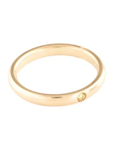 Pre-owned Tiffany & Co 18k Diamond Band Ring In Multi