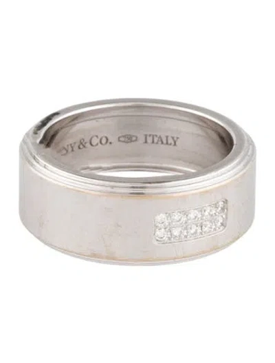 Pre-owned Tiffany & Co 18k Diamond Century Wedding Band In Multi