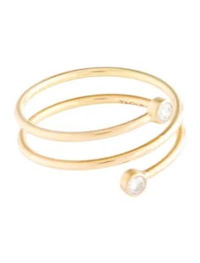 Pre-owned Tiffany & Co 18k Diamond Hoop Ring In Multi