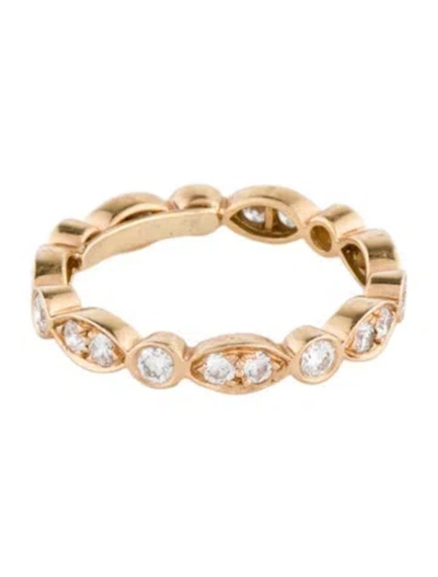 Pre-owned Tiffany & Co 18k Diamond Jazz Eternity Ring In Multi