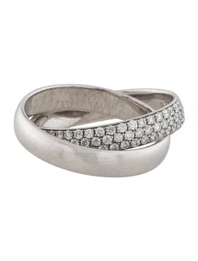 Pre-owned Tiffany & Co 18k Diamond Melody Rolling Ring In Multicolor