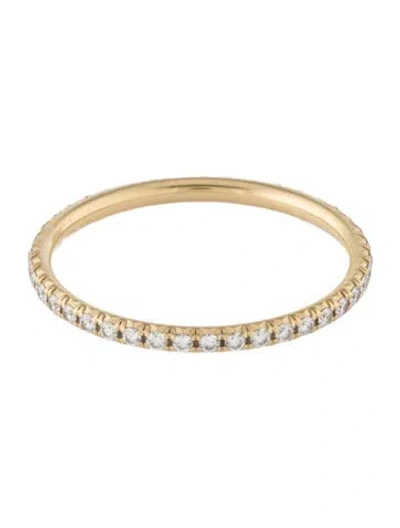 Pre-owned Tiffany & Co 18k Diamond Metro Eternity Band In Multi
