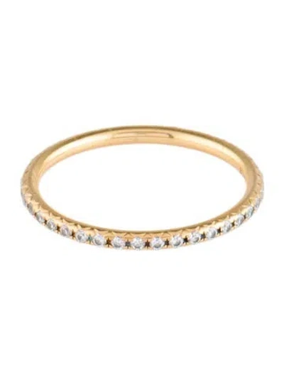 Pre-owned Tiffany & Co 18k Diamond Metro Eternity Band In Multi