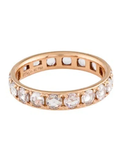 Pre-owned Tiffany & Co 18k Diamond Metro Eternity Band In Multi
