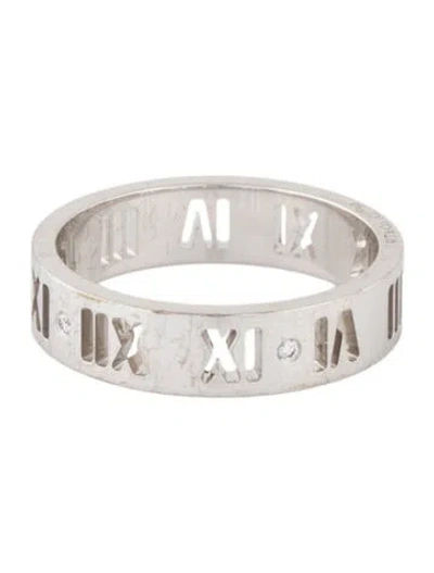Pre-owned Tiffany & Co 18k Diamond Pierced Band In Multi