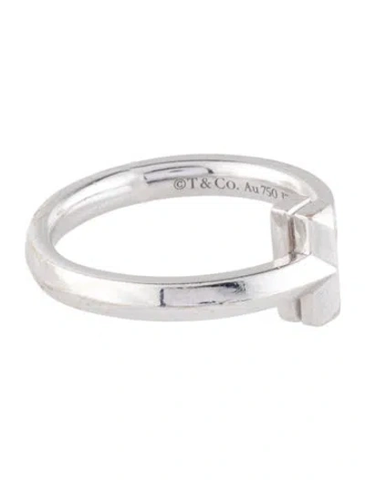 Pre-owned Tiffany & Co 18k Diamond T1 Ring In Multi