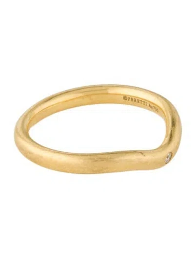 Pre-owned Tiffany & Co 18k Diamond Wedding Band Ring In Multi