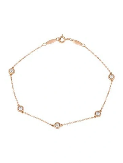 Pre-owned Tiffany & Co 18k Diamonds By The Yard® Bracelet In Multi