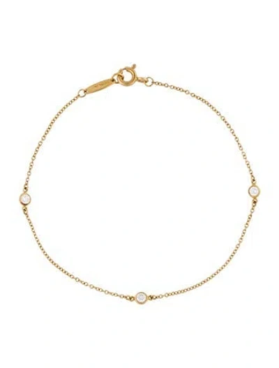 Pre-owned Tiffany & Co 18k Diamonds By The Yard® Link Bracelet, 7", 7" In Multi