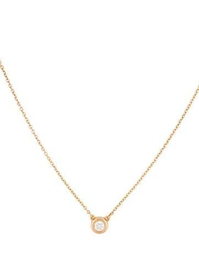 Pre-owned Tiffany & Co 18k Diamonds By The Yard Single Pendant Necklace, 16" In Multi