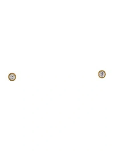 Pre-owned Tiffany & Co 18k Diamonds By The Yard Stud Earrings In Multi