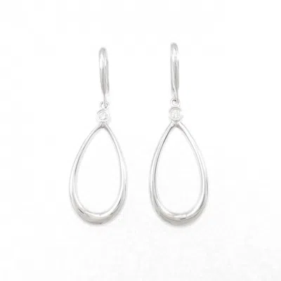 Pre-owned Tiffany & Co (18k) Drop Earrings () In White