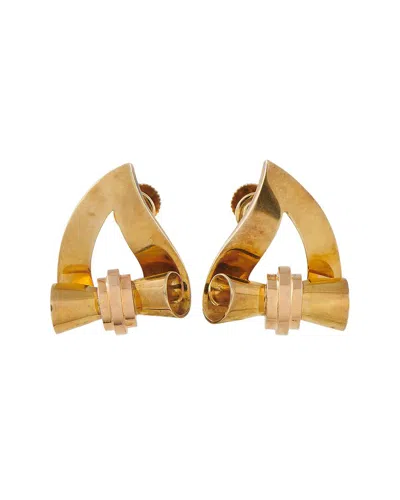 Pre-owned Tiffany & Co . 18k Earring (authentic Pre-loved) In Gold