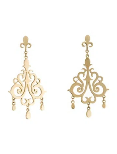 Pre-owned Tiffany & Co 18k Enchant Chandelier Drop Earrings In Multi