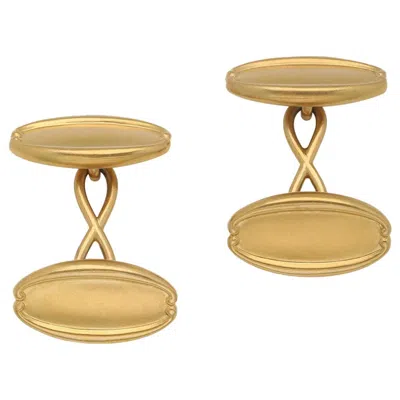 Pre-owned Tiffany & Co . 18k Gold Art Nouveau Cufflinks, Early 20th Century, Usa In Multi