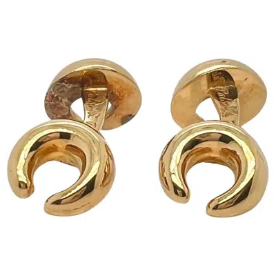 Pre-owned Tiffany & Co 18k Gold C Cufflinks By Paloma Picasso In Multi