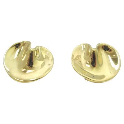 Pre-owned Tiffany & Co . 18k Gold Clip-on Lily Pad Earrings Large In Multi