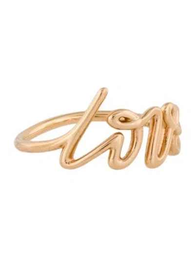 Pre-owned Tiffany & Co 18k Graffiti Love Ring In Multi