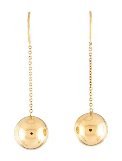 Pre-owned Tiffany & Co 18k Hardwear Ball Hook Drop Earrings In Multi