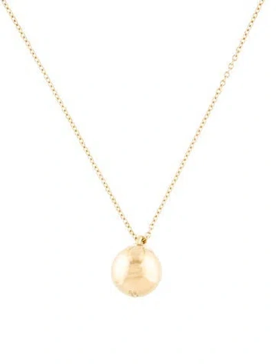 Pre-owned Tiffany & Co 18k Hardwear Ball Pendant Necklace, 20" In Multi