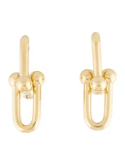 Pre-owned Tiffany & Co 18k Hardwear Large Link Drop Earrings In Multi