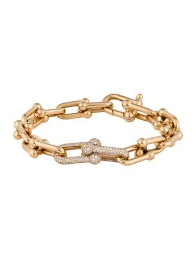 Pre-owned Tiffany & Co 18k Hardwear Medium Link Bracelet, 6.5" In Multi