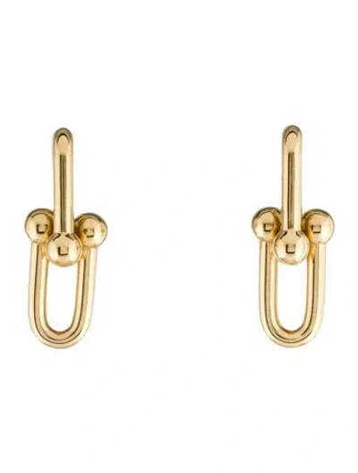 Pre-owned Tiffany & Co 18k Large Link Earrings In Multi