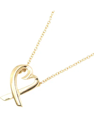 Pre-owned Tiffany & Co . 18k Loving Heart Necklace (authentic Pre-loved)