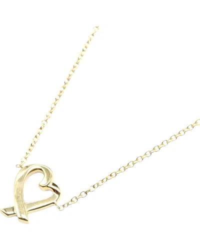 Pre-owned Tiffany & Co . 18k Loving Heart Necklace (authentic Pre-loved)