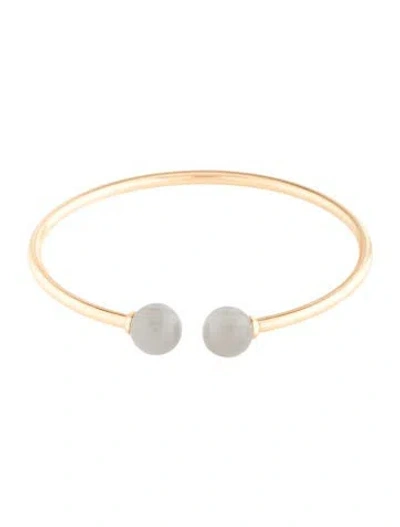 Pre-owned Tiffany & Co 18k Moonstone Cuff, 5.5" In Multi