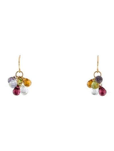 Pre-owned Tiffany & Co 18k Multitone Drop Earrings