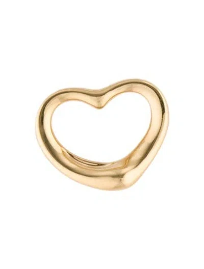 Pre-owned Tiffany & Co 18k Open Heart Pendant In Multi