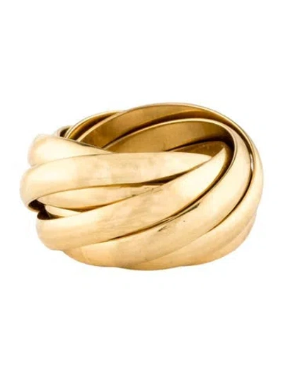 Pre-owned Tiffany & Co 18k Paloma's Melody Nine-band Rolling Ring In Multi
