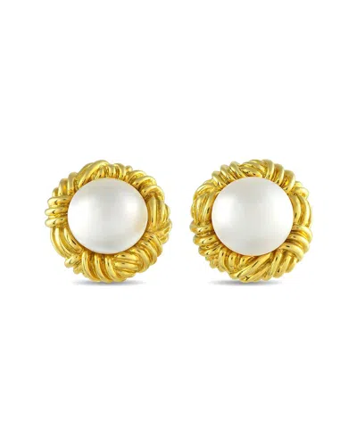 Tiffany & Co . 18k Pearl Clip-on Earring (authentic Pre-loved) In Gold