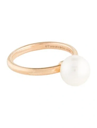 Pre-owned Tiffany & Co 18k Pearl Cocktail Ring In Multi