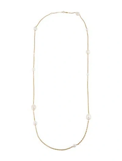 Pre-owned Tiffany & Co 18k Pearls By The Yard™ Sprinkle Necklace, 36" In Multi