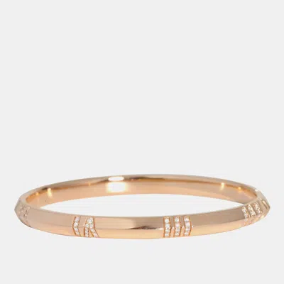 Pre-owned Tiffany & Co 18k Rose Gold 0.33 Ctw Atlas Bracelet
